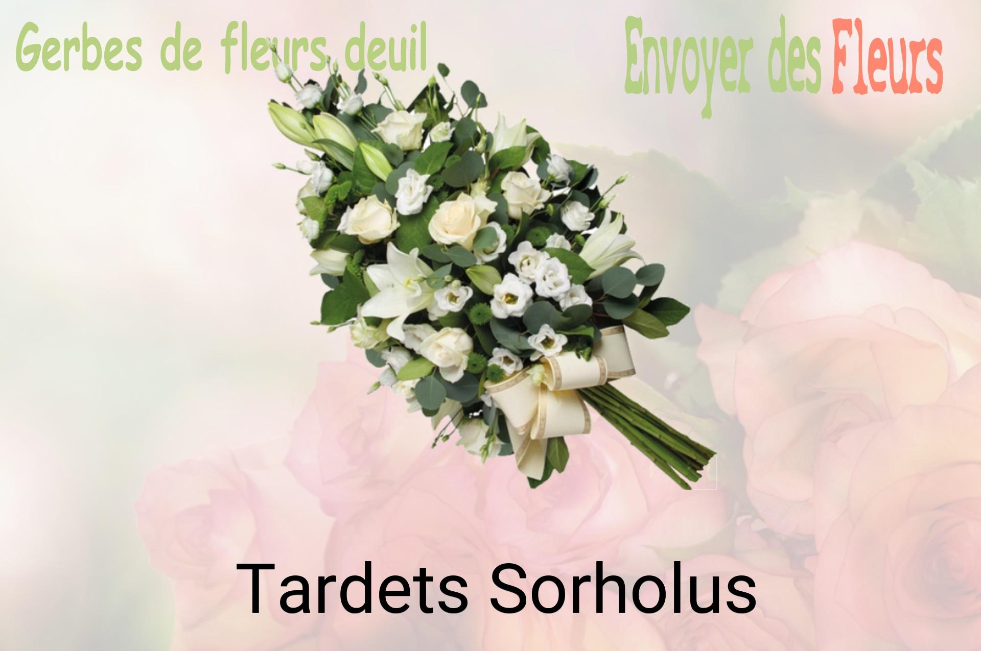 Gerbe de fleurs de deuil livrée à Tardets-Sorholus